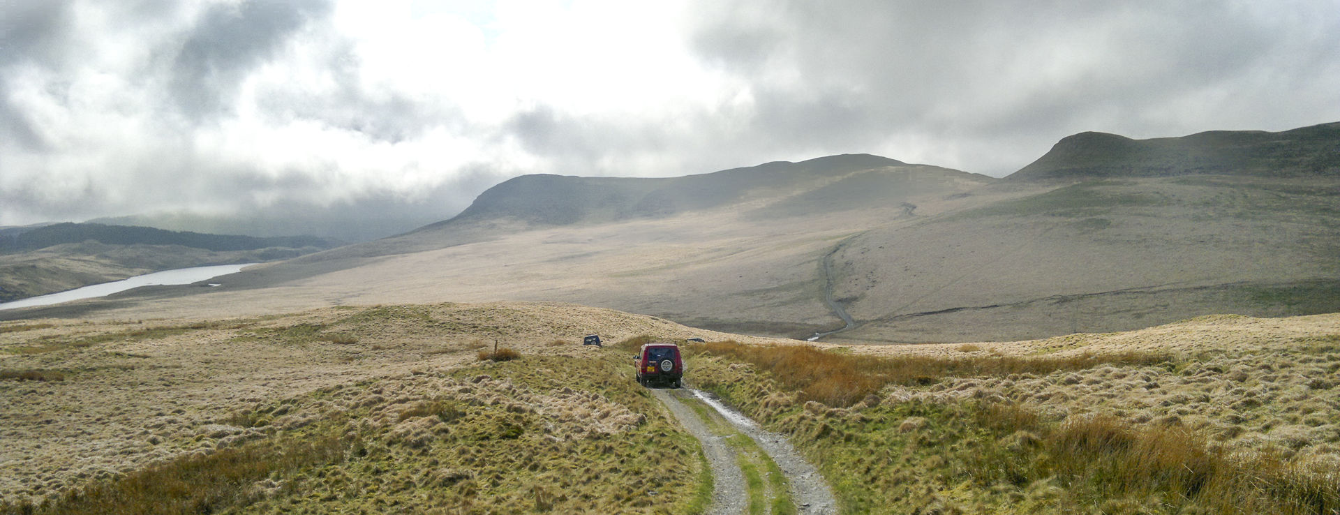 Stunning views from a green lane over Nant-y-moch