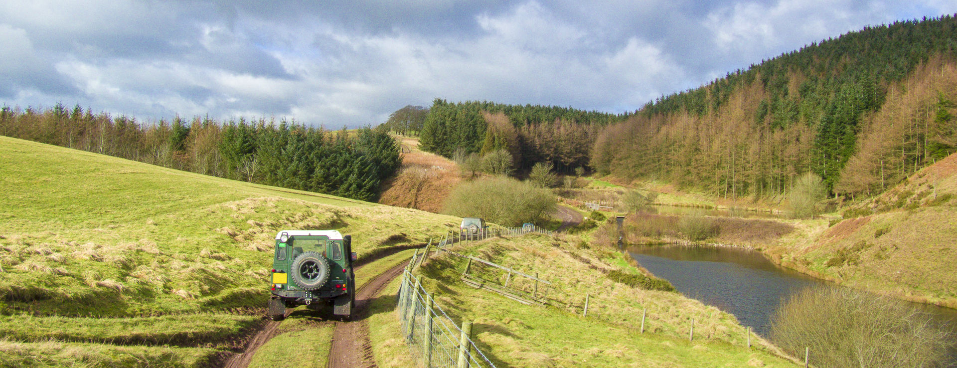 4x4's off-roading in the wilds
