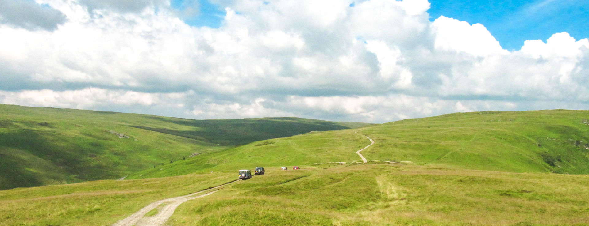 Greenlaning on golf links above Rhayader in the heart of Mid Wales